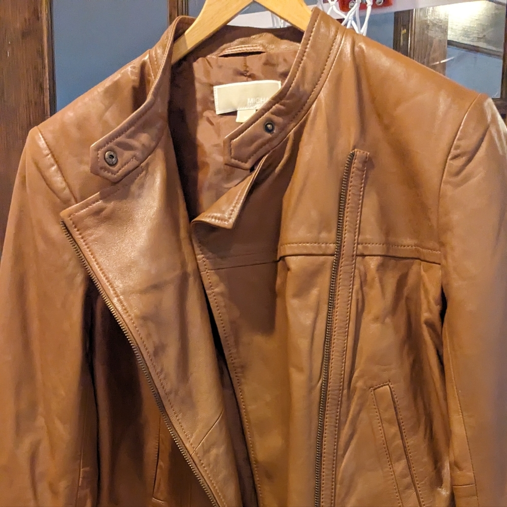 Leather jacket Michael Korea XL Brown